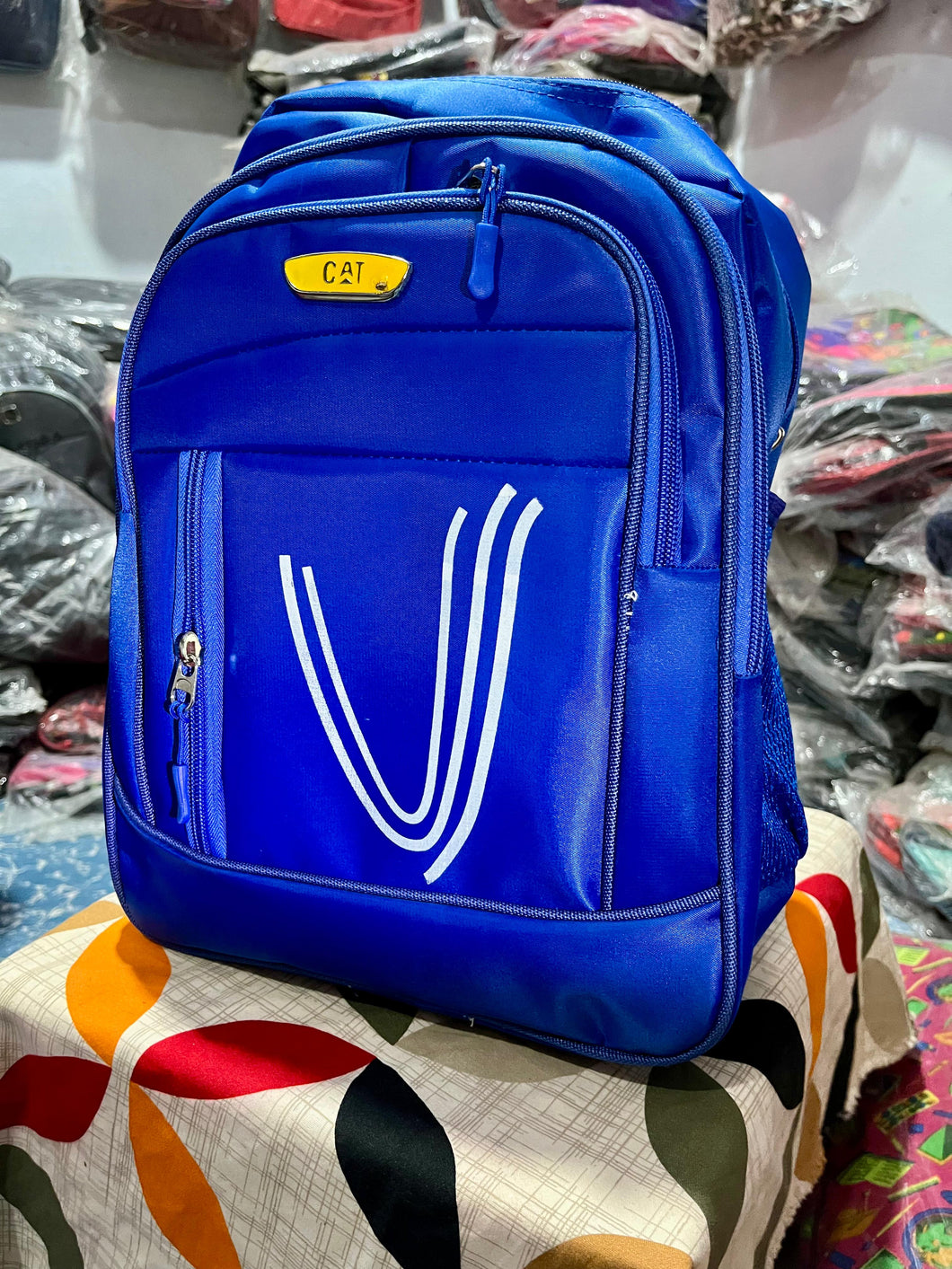 Cat Premium Quality Blue Bagpack